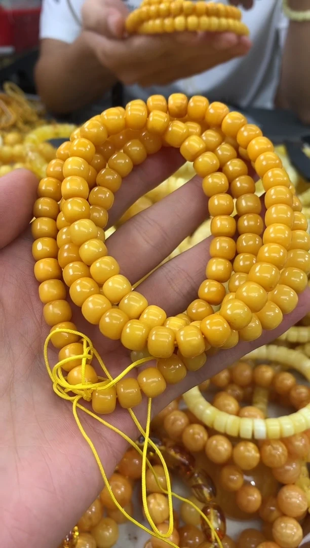 未镶嵌蜜蜡裸石链子