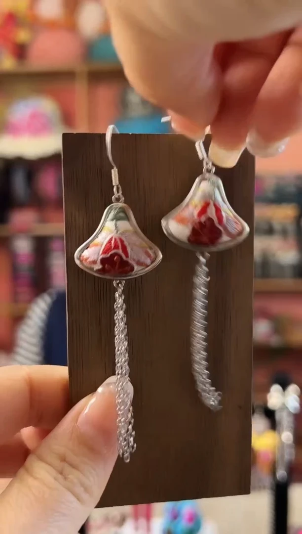 织绣艺枝独绣老绣饰品476