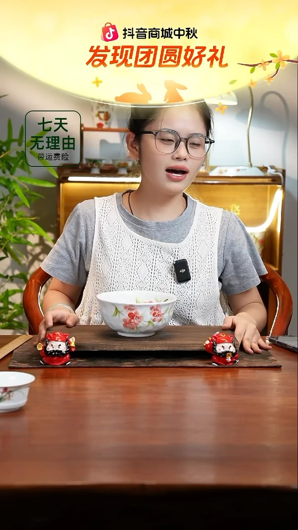 景德镇手绘釉中彩（食品级）捏捏碗