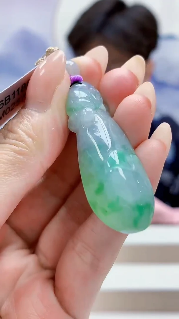 未镶嵌定制翡翠4688MM-毛货挂件47