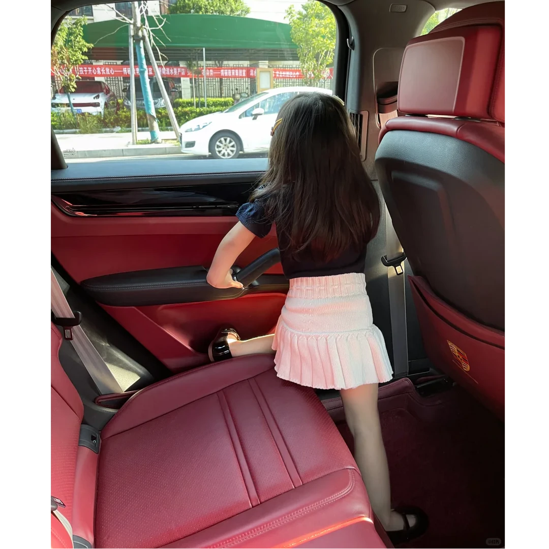 壹妈韩版童装女童夏季套装洋气儿童时髦可爱甜美短袖上衣针织半裙