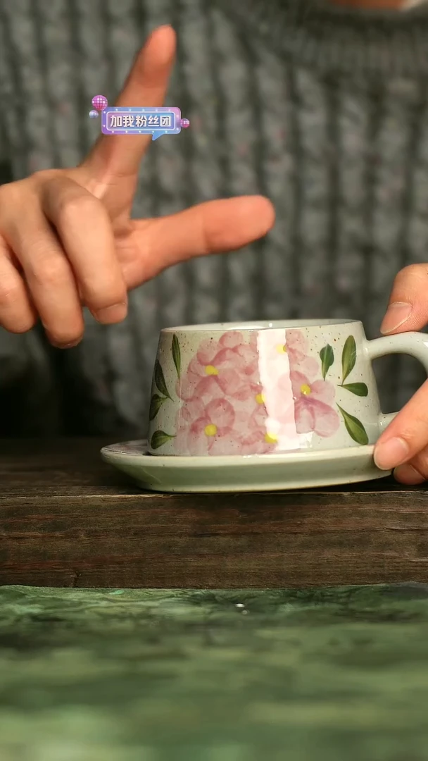 陶瓷青诗集手工手绘瓷器