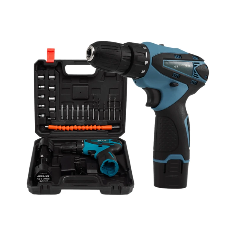 12V锂电钻电动螺丝刀电扳手充电手电钻有刷款手电钻电起子手枪钻