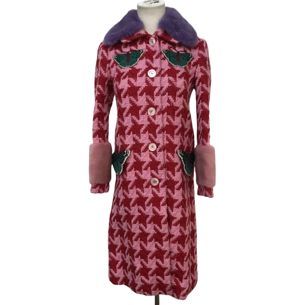 妃鱼/古驰/毛/大衣/95新/z零一一七