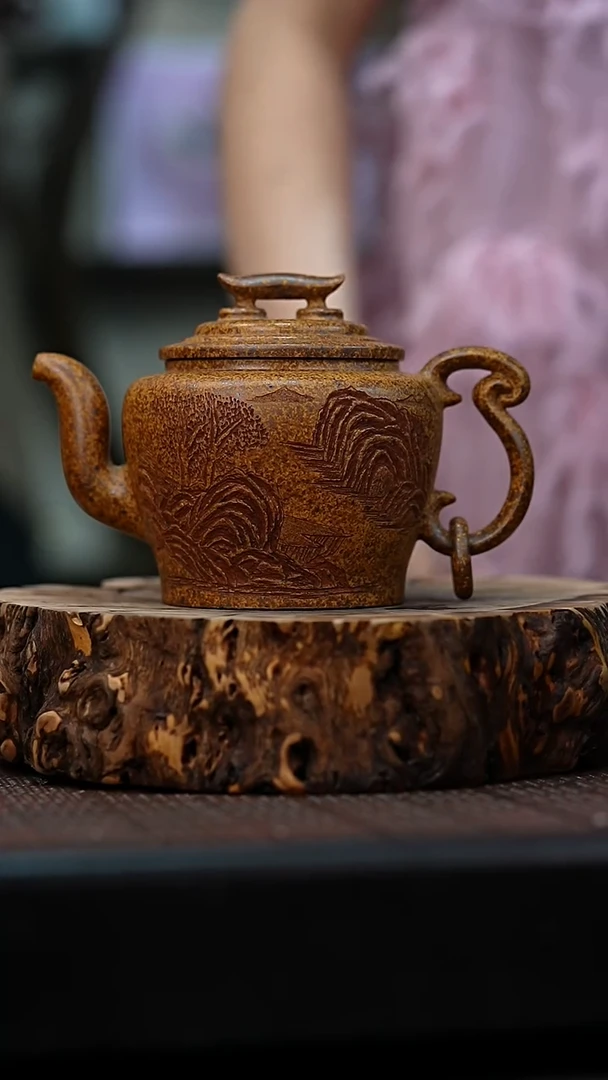 茶壶紫砂宜兴岁颐传砂原矿全手1