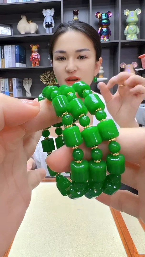 翡翠14K金镶嵌颈饰丹丹diy劲饰