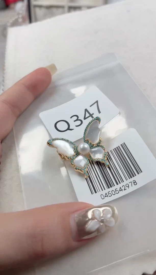 未镶嵌胸针淡水珍珠Q347