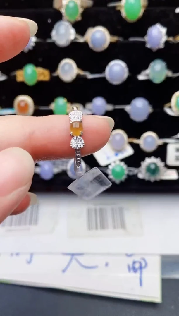 颈饰银S925镶嵌翡翠1442