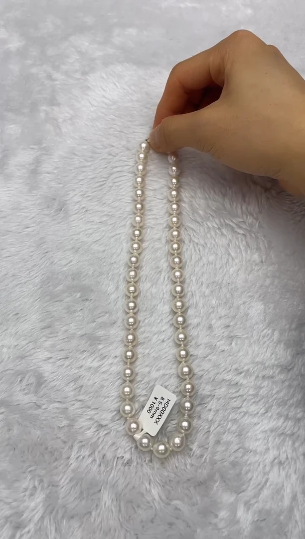 项链银S925镶嵌海水珍珠AK8.5-9mm