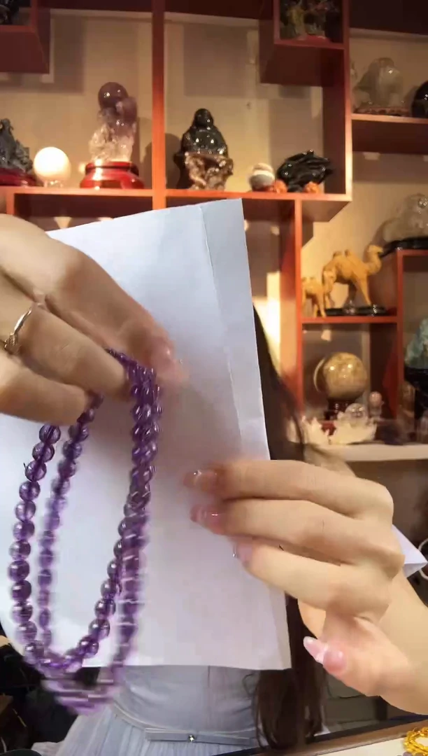 水晶手串未镶嵌紫阿塞多圈