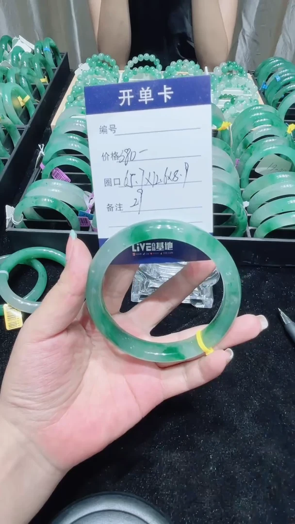 石英质玉（非洲翠）未镶嵌颈饰手镯65.7
