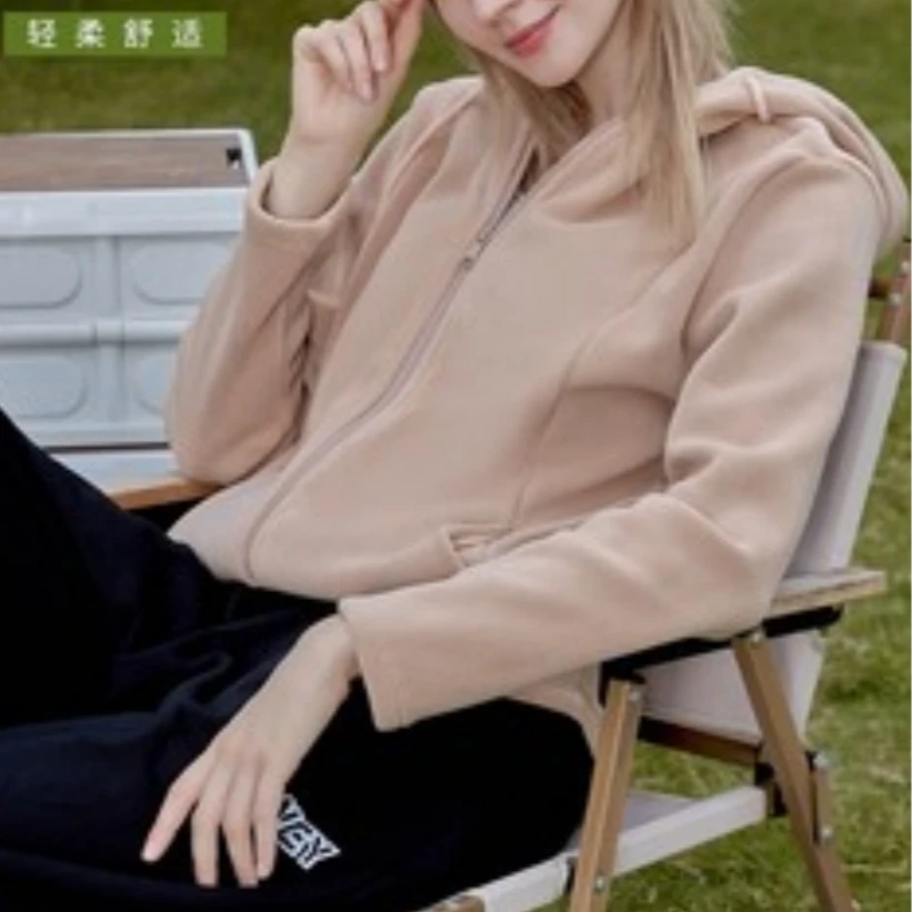 1801 男女同款双面奥里绒卫衣外套