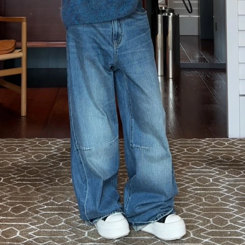 AMAZING IN | 1oo%棉 | 水洗拖地牛仔裤女A250823-AI58CDT2025332