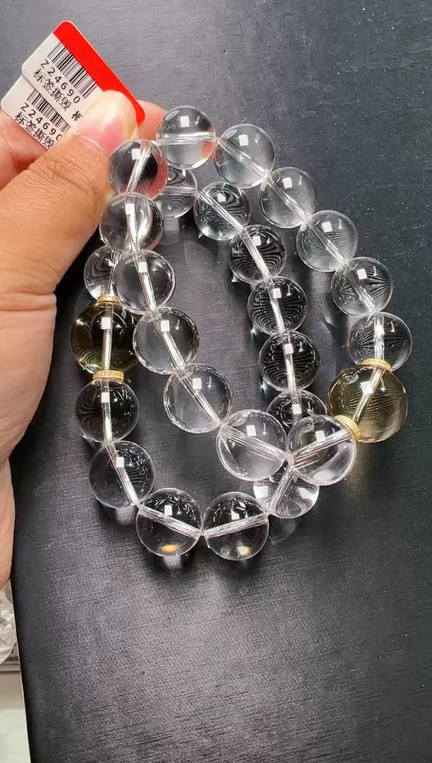 水晶手串未镶嵌白水晶致富手串多样性发一 Z24690