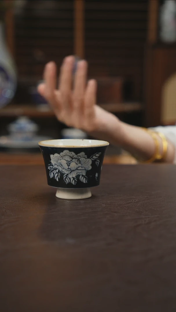 杯景德镇陶瓷杯碗柴烧多人