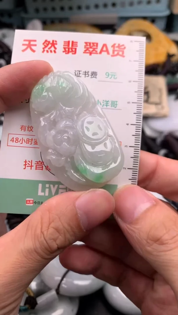 翡翠未镶嵌吊坠(不含链)1