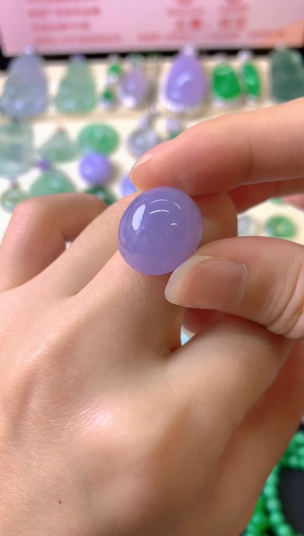 未镶嵌定制翡翠无****晶裸玉（客户意向镶嵌）