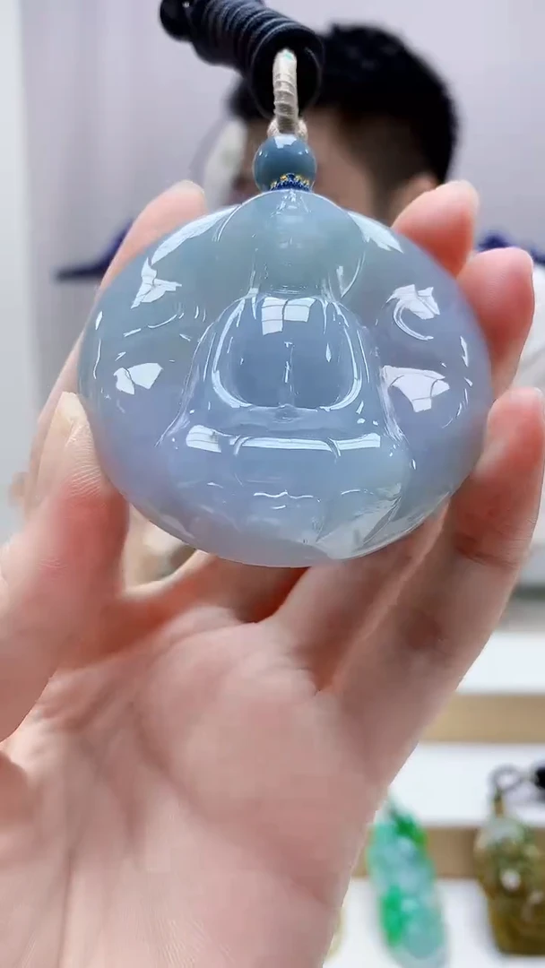 未镶嵌定制翡翠5028zm-毛货挂件147观音