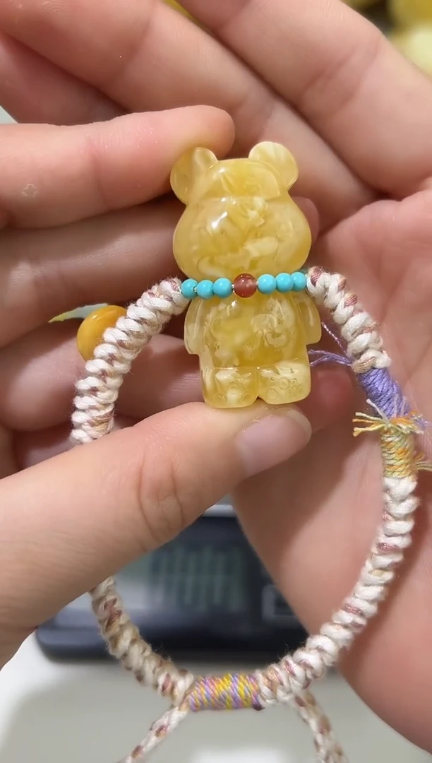 裸石琥珀未镶嵌琥珀蜜蜡手绳