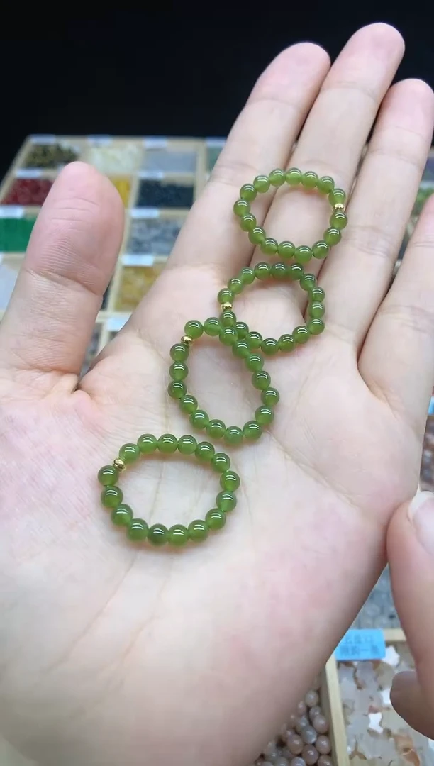 和田玉戒圈未镶嵌戒圈多样性发一