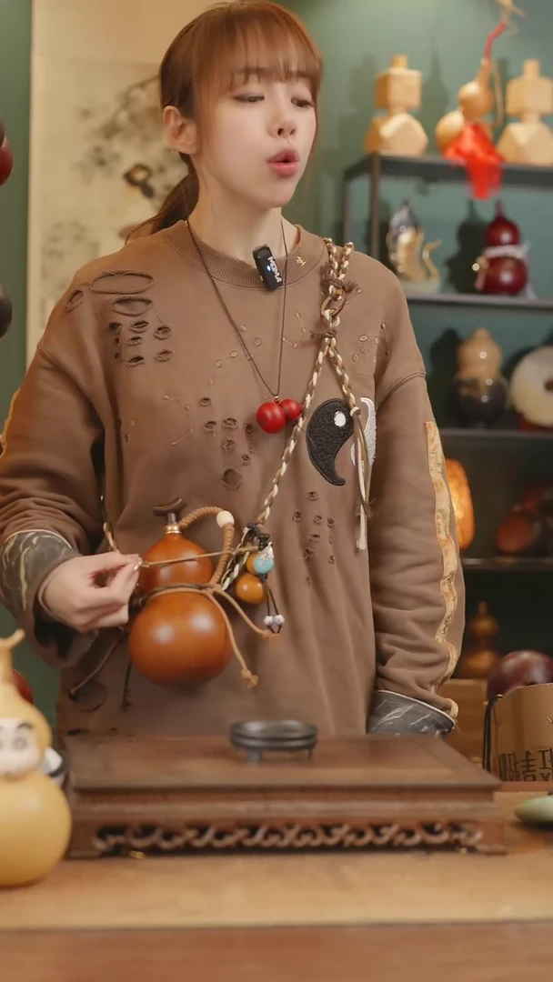 【闪购商品】176号精品天然大漆工艺防渗内胆酒葫芦~