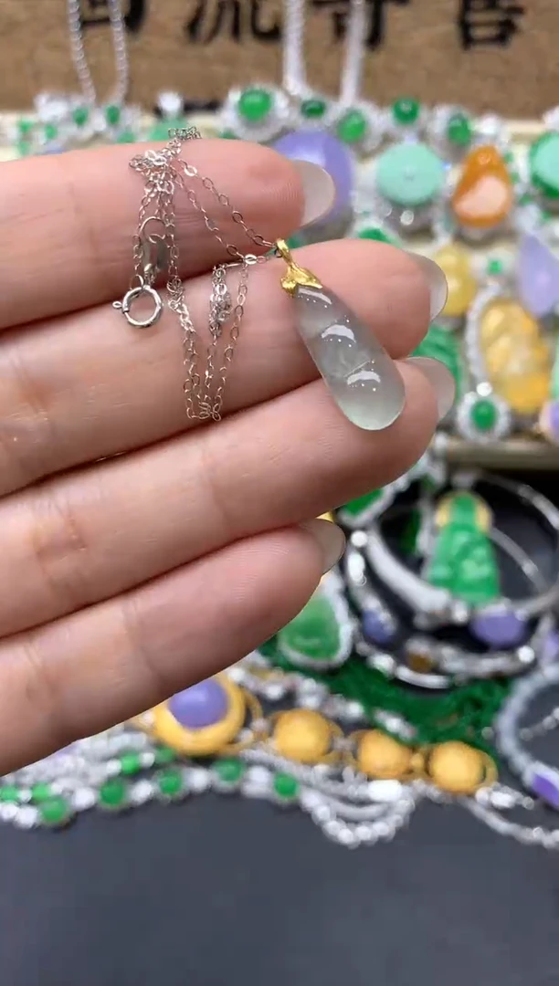 【闪购商品】翡翠颈饰18K金镶嵌158-中国好珍宝