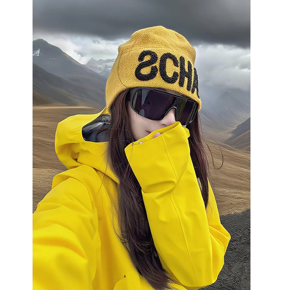 登山冷帽女2025年新款川西旅游原毛线帽徒步堆堆帽包头针织帽子