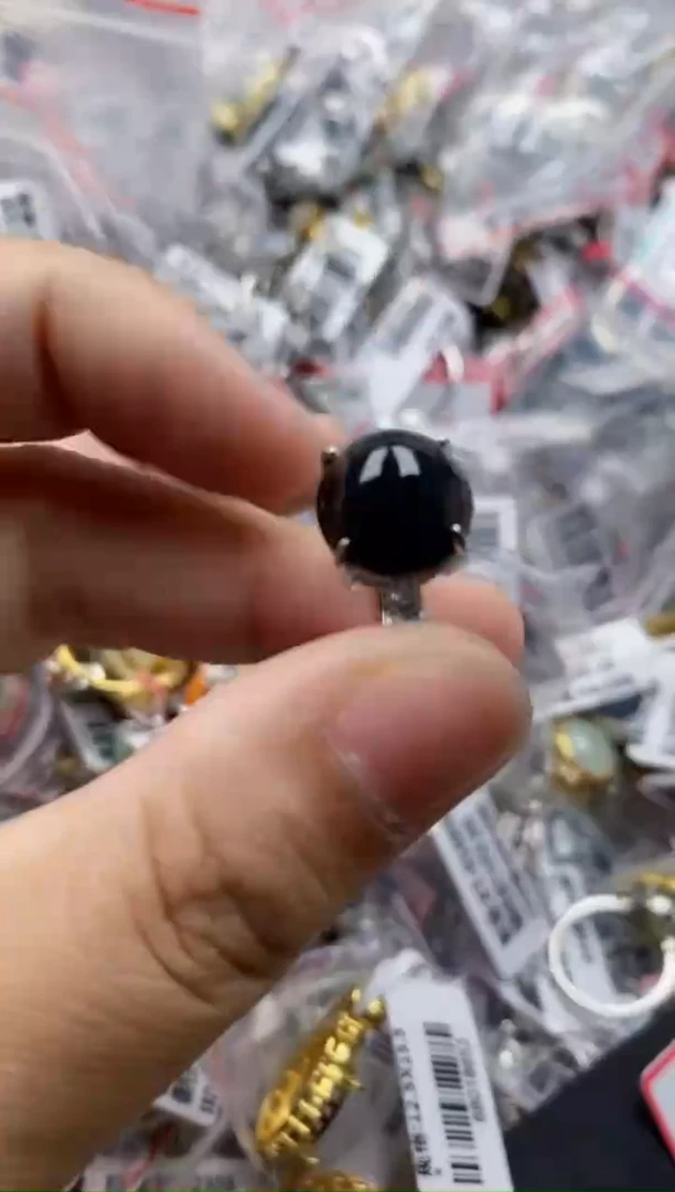 翡翠戒指银S925镶嵌4444    8