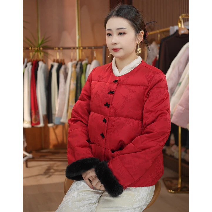 《 远山-棉服》新中式提花复古国风休闲百搭高定加厚棉服