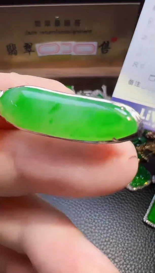 翡翠18K金镶嵌颈饰翡翠