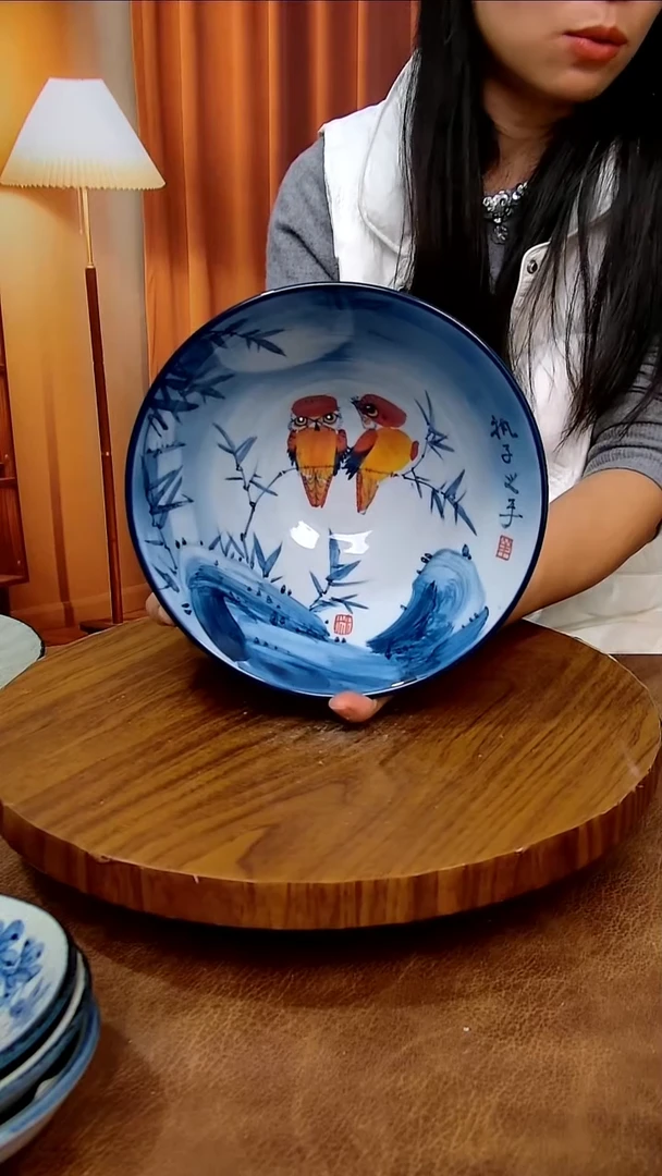 杯子陶景德镇手工手绘釉下彩陶瓷