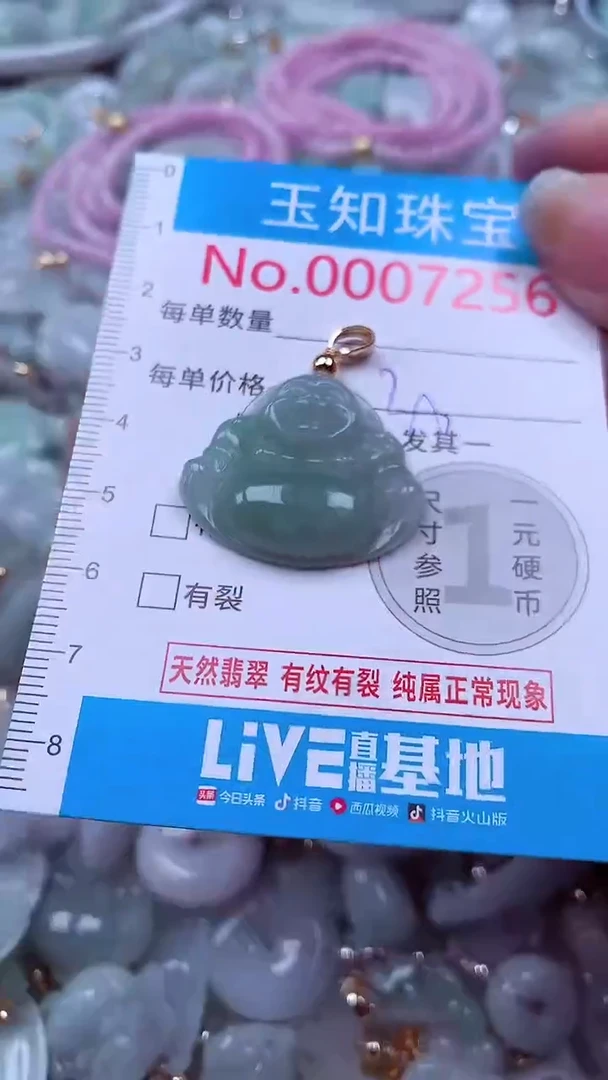 吊坠(不含链)未镶嵌翡翠7256