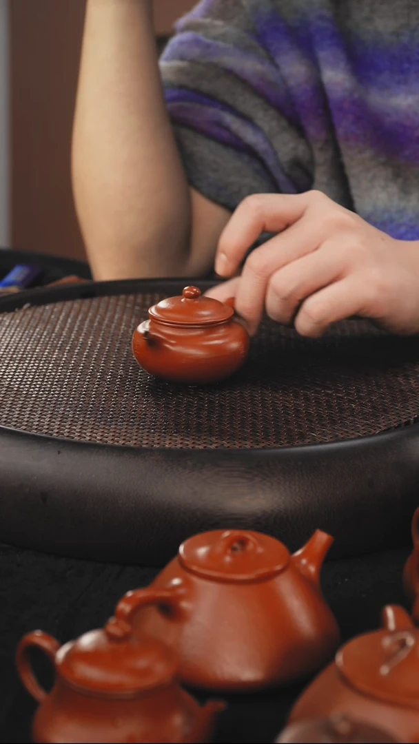 茶壶紫砂仿古 朱泥