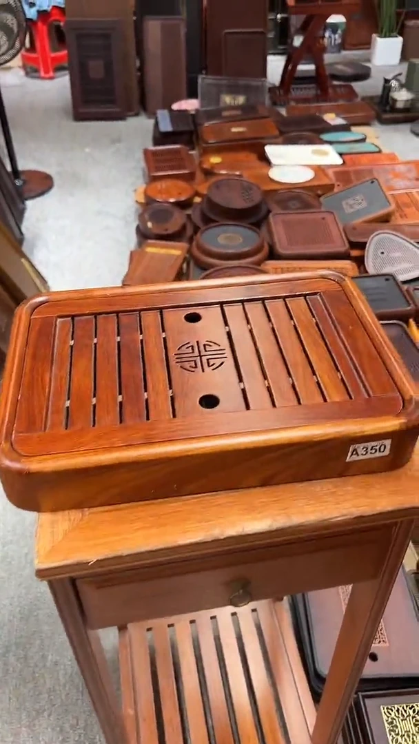 福利大叶花梨木长38CM*宽26CM茶盘