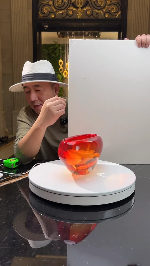 【闪购商品】茶宠AJ03219宝石红元宝收纳碗