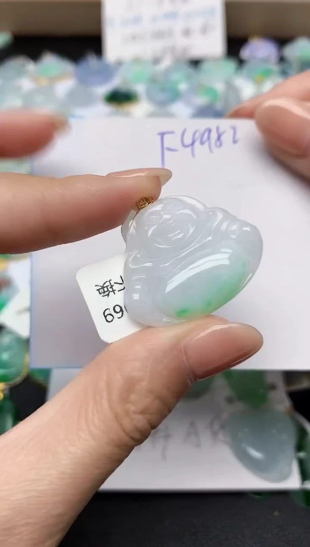 颈饰未镶嵌翡翠天然缅甸A货翡翠百元以上9元证书费自理