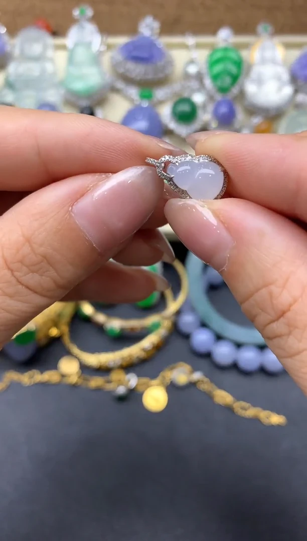 【闪购商品】翡翠颈饰18K金镶嵌57-中国好珍宝