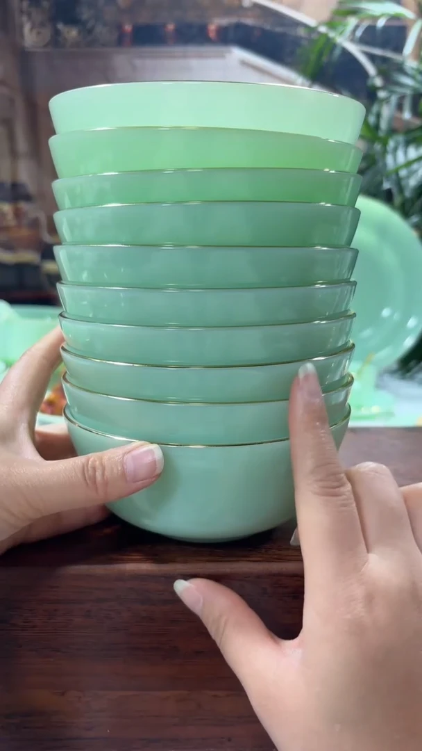 【闪购商品】....5.5英寸玉瓷碗10个口径13.8厘米