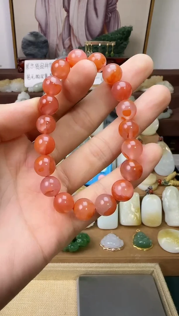 玛瑙/玉髓颈饰未镶嵌手串