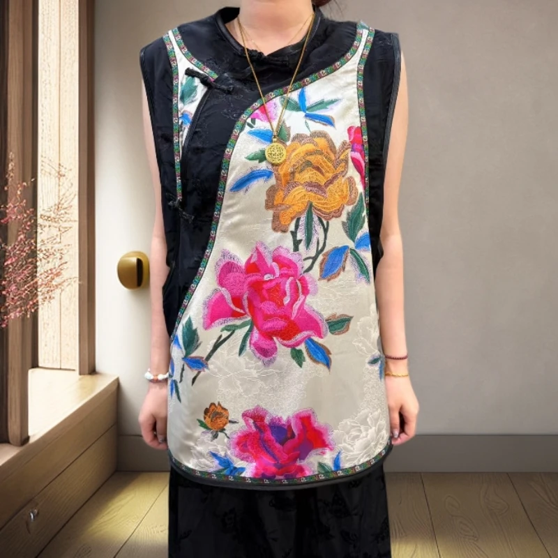 等闲集原创设计太太服马甲宽松