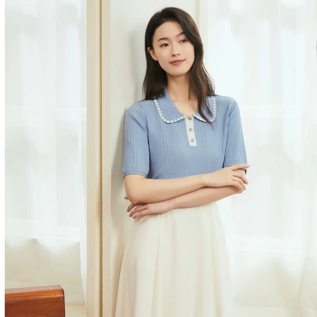 YINER音儿夏季新款法式优雅针织8C65206276