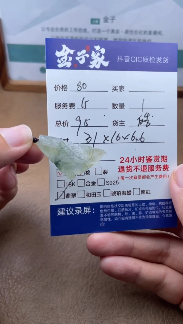 翡翠未镶嵌颈饰504752129E