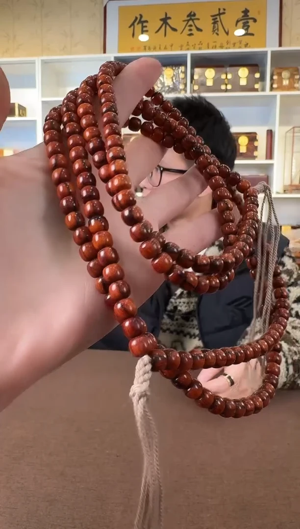 檀香紫檀（小叶紫檀）琴料 6*7老型 108长串 默认发货