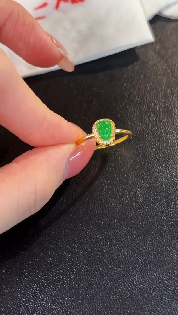 【闪购商品】翡翠戒指未镶嵌缅料A货/支持复检/一件