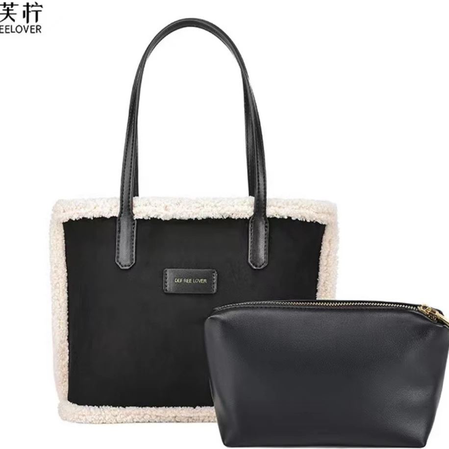 【洛洛限定】 单肩小托特包 DFN0001-黑色 CL