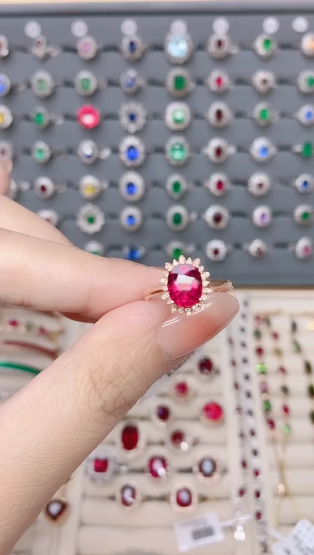碧玺戒指18K金镶嵌2.15ct