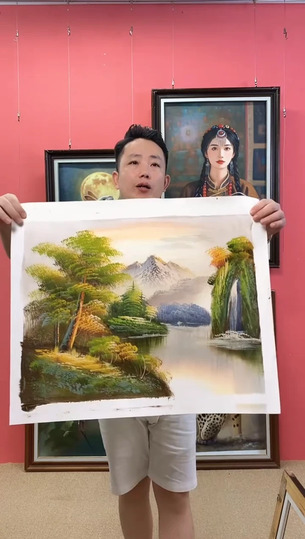 油画六*尺寸40*50画芯（不含框）