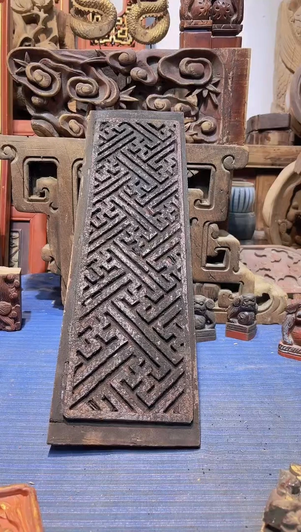 【闪购商品】香樟木老木雕老物件花板有瑕疵完美者慎拍