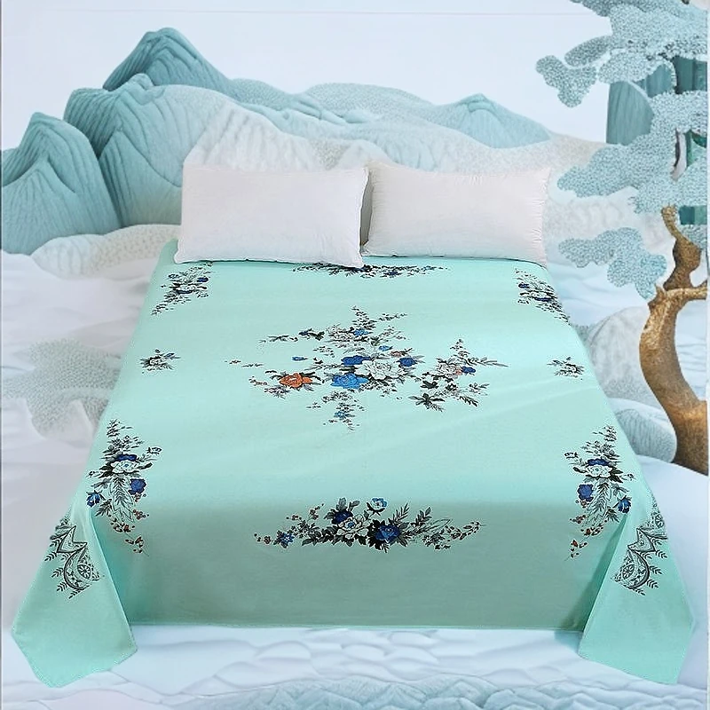 全棉单双人加厚老粗布床单单件纯棉被单老式怀旧上海国民床单