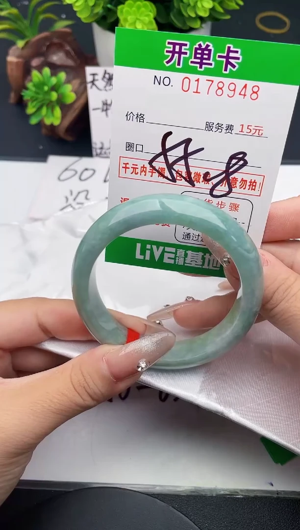 未镶嵌手镯翡翠48天然翡翠A货